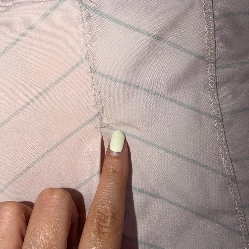 Lululemon Fast Cat‎ Skirt Slalom Stripe Pretty Pink Tennis Running Skort 6